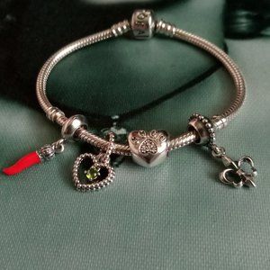 Pandora Bracelet and 4 charms